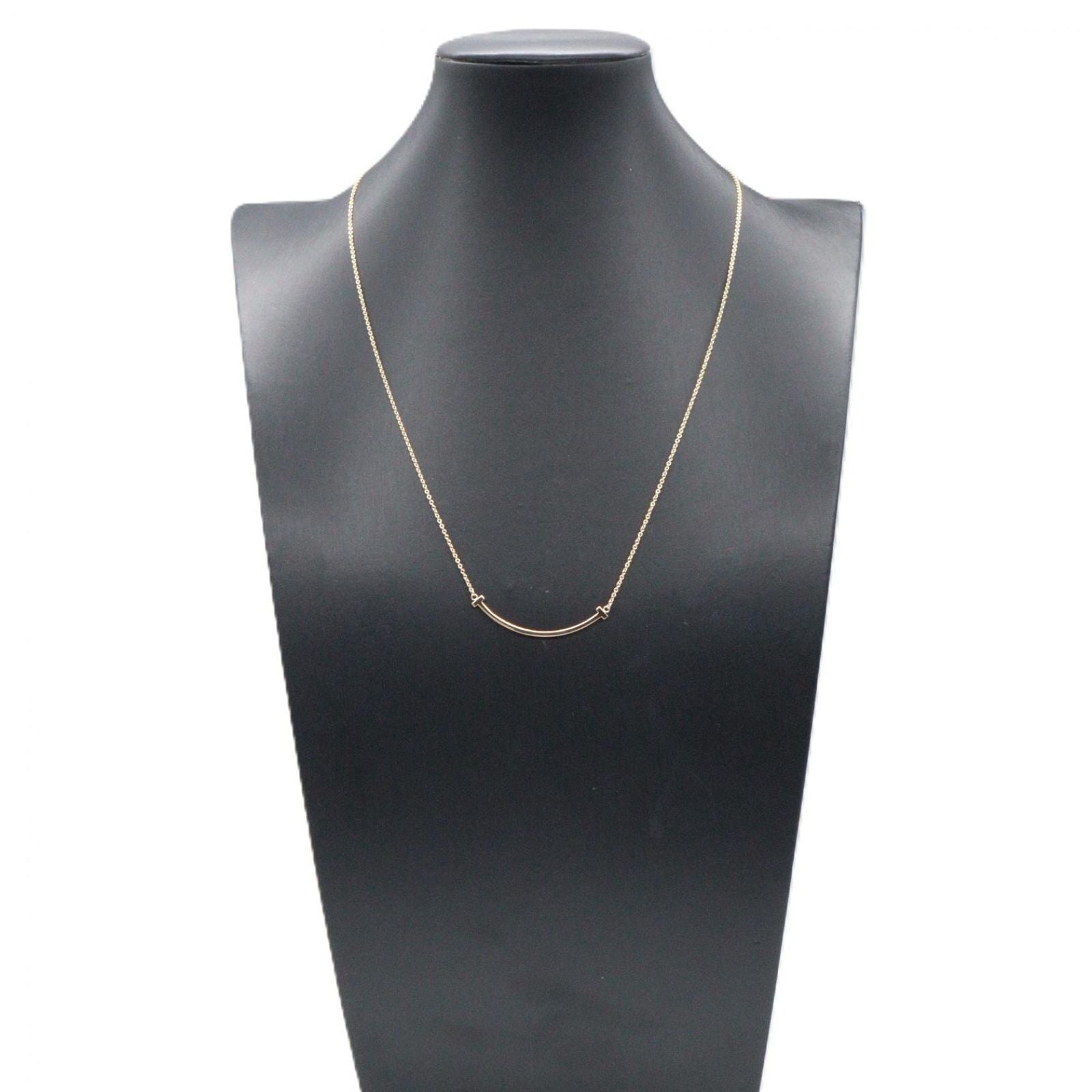Tiffany Necklace Co T 40.5/45.5 K18Pg Used A