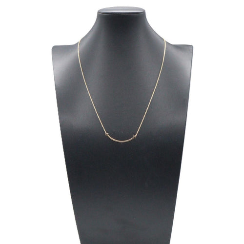 Tiffany Necklace Co T 40.5/45.5 K18Pg Used A