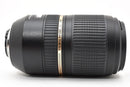 Tamron Lens (Zoom) Sp 70-300M F4-5.6 Di Vc Usd Nikon F #K111-4
