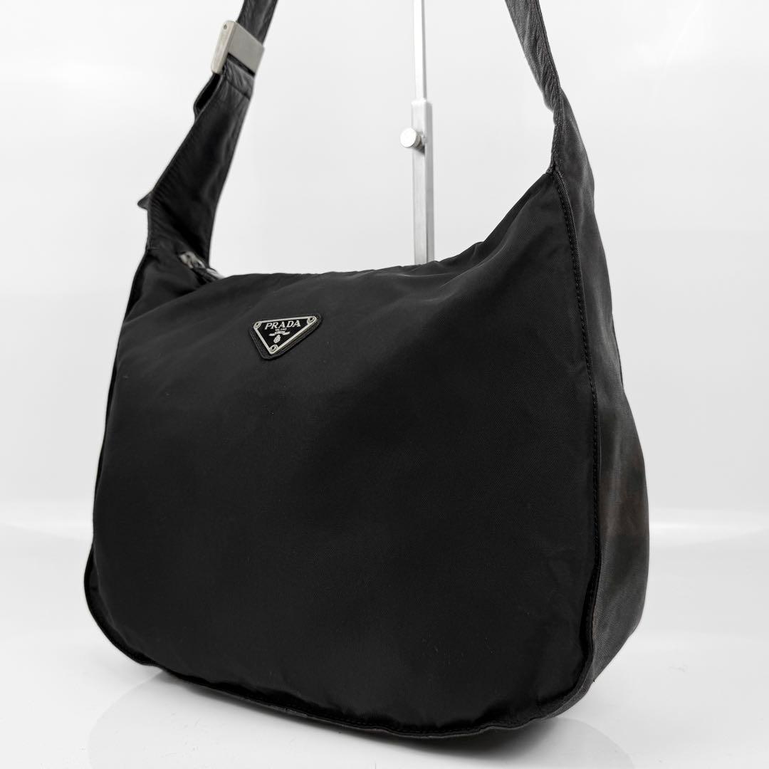 Prada Shoulder Bag Archive Nylon Leather
