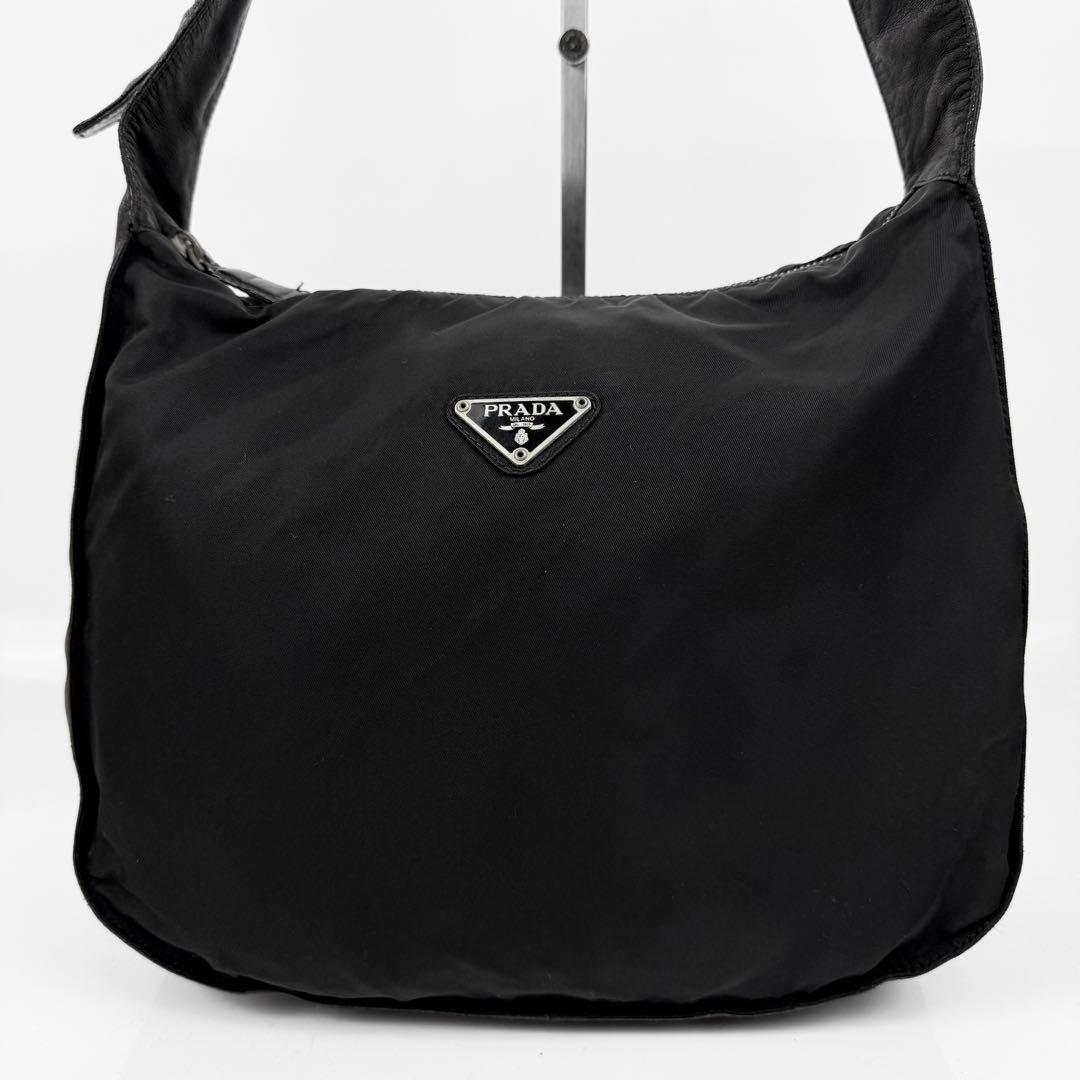 Prada Shoulder Bag Archive Nylon Leather