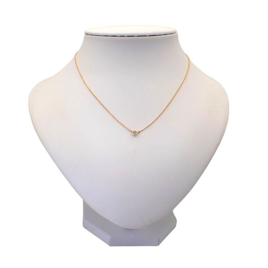 Tiffany Necklace Co. 750 K18 Yg 1P 5060
