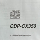 Sony Cd Sacd Player Cdp-Cx350 G