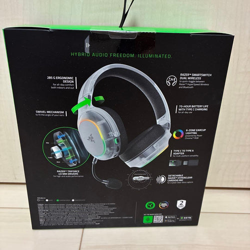 Barracuda Gaming Headphones Headsets Razer X Chroma Phantom White
