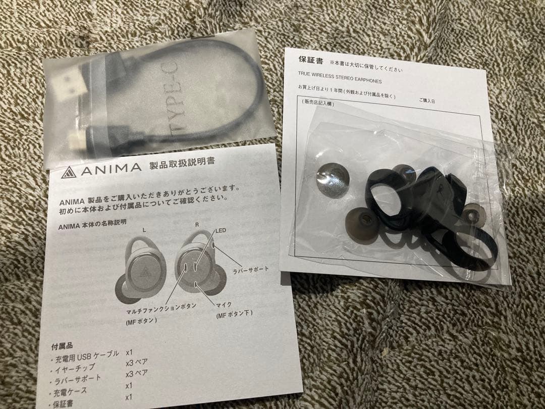 Onkyo Wireless Earphones Anima Aow01 Ml