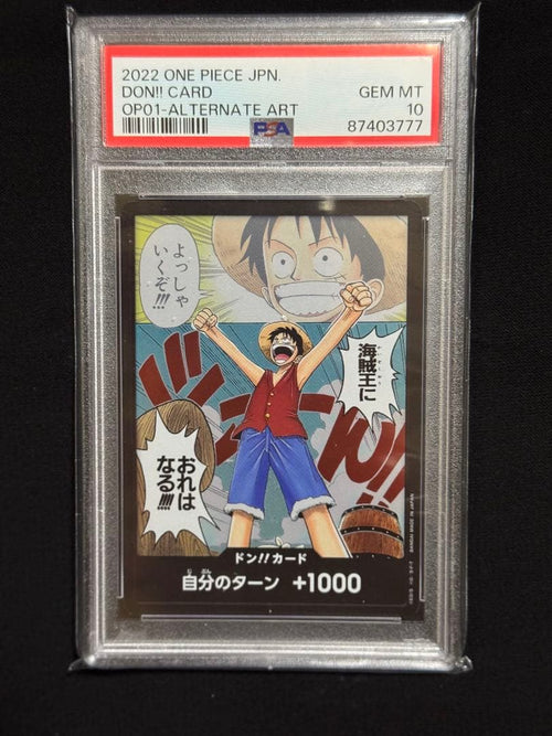 One Piece Card Game Psa10 Luffy Romance Dawn