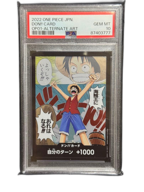 One Piece Card Game Psa10 Luffy Romance Dawn