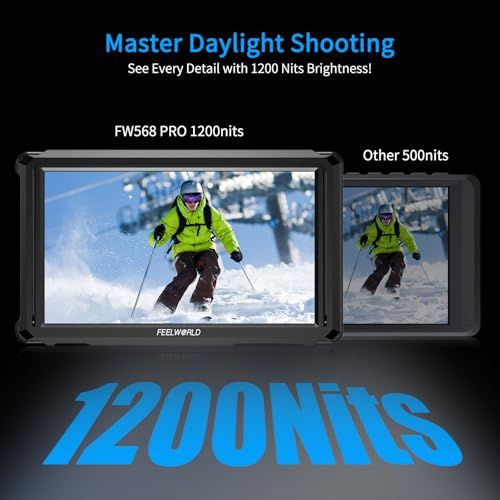Others R Feelworld Fw568 Pro 6 1200Nit Dslr F750 4400Mah 3D Lut 4K 60Hz Hdmi