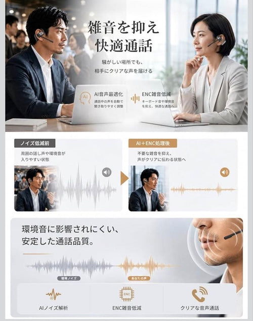 Wireless Earphones Ai Bluetooth