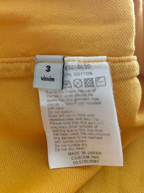 Visvim Polo Shirts Natural Dye Weller/Yellow/3 Yellow