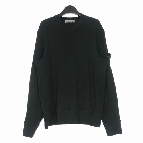Stone Island Trainer Sweatshirts Organic Cotton Waffle Fleece Sweatshirt M