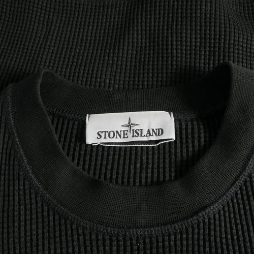 Stone Island Trainer Sweatshirts Organic Cotton Waffle Fleece Sweatshirt M