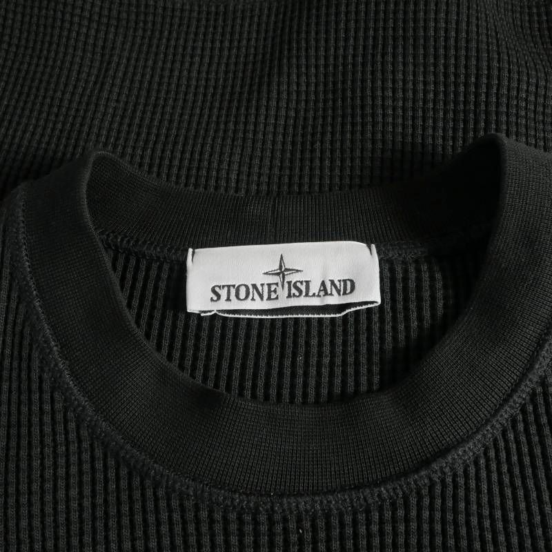 Stone Island Trainer Sweatshirts Organic Cotton Waffle Fleece Sweatshirt M