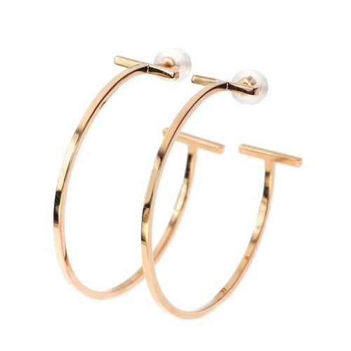Tiffany Earrings (For Both Ears) K18Pg T