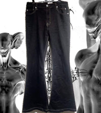 Rick Owens Drkshdw Bootcut Jeans Flare Black Denim Drk Shdw