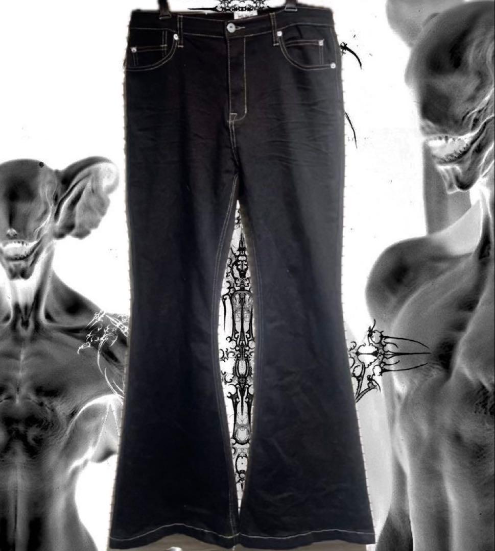 Rick Owens Drkshdw Bootcut Jeans Flare Black Denim Drk Shdw
