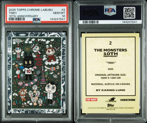 Topps Other Psa10Topps Chrome Labubu #2 1541