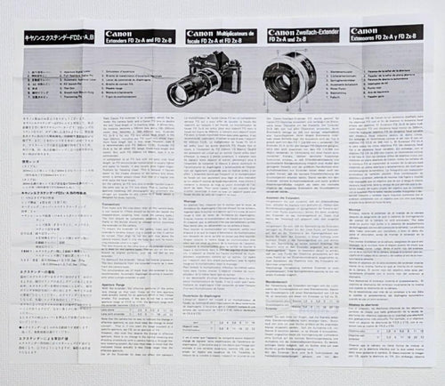 Canon Mount Adapters Extender Fd 2X-B