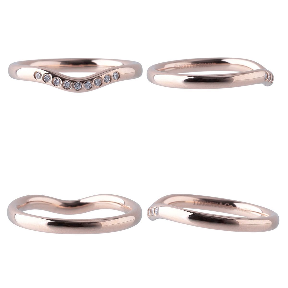 Tiffany Ring 9Pd 11 11.5 Au750Pg 26245
