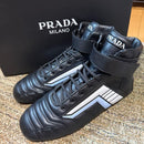 Prada Sneakers Leather High Trainers Sneaker Rev