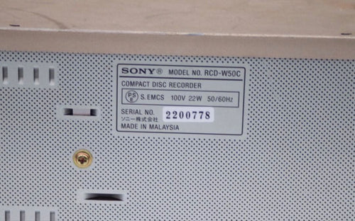 Sony Cd Sacd Player Rcd-W50C