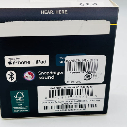 Bose Wireless Earphone Ultra Open Earbuds Diamond Collection 60 Bluetooth 7.5