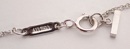 Tiffany Necklace Tiffany&Co.( T K18Wg 750Wg 3.1G