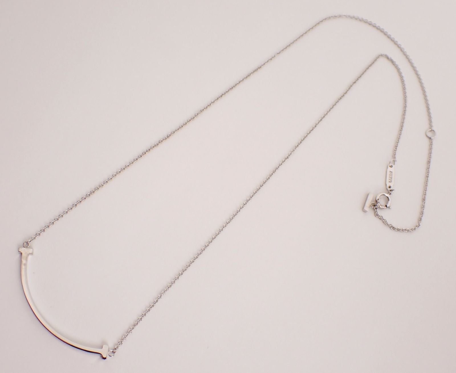 Tiffany Necklace Tiffany&Co.( T K18Wg 750Wg 3.1G