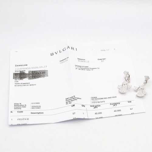 Bvlgari Earrings (For One Ear) K18Wg Used A