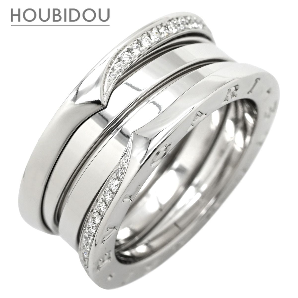 Bvlgari Ring B-Zero1 3 #57(Jp17) 18K Wg Au750 18 16 359709