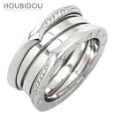 Bvlgari Ring B-Zero1 3 #57(Jp17) 18K Wg Au750 18 16 359709