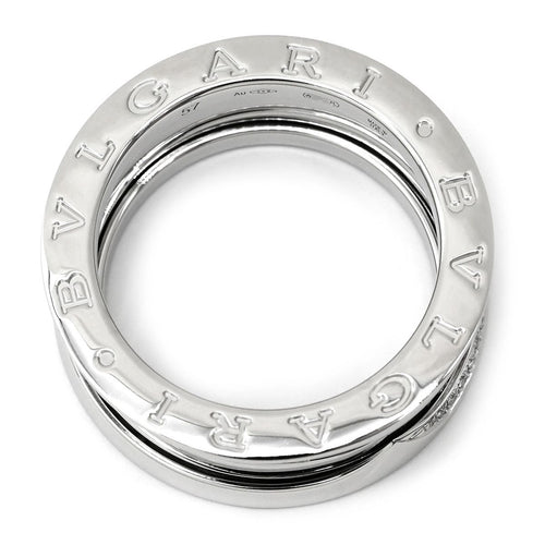 Bvlgari Ring B-Zero1 3 #57(Jp17) 18K Wg Au750 18 16 359709