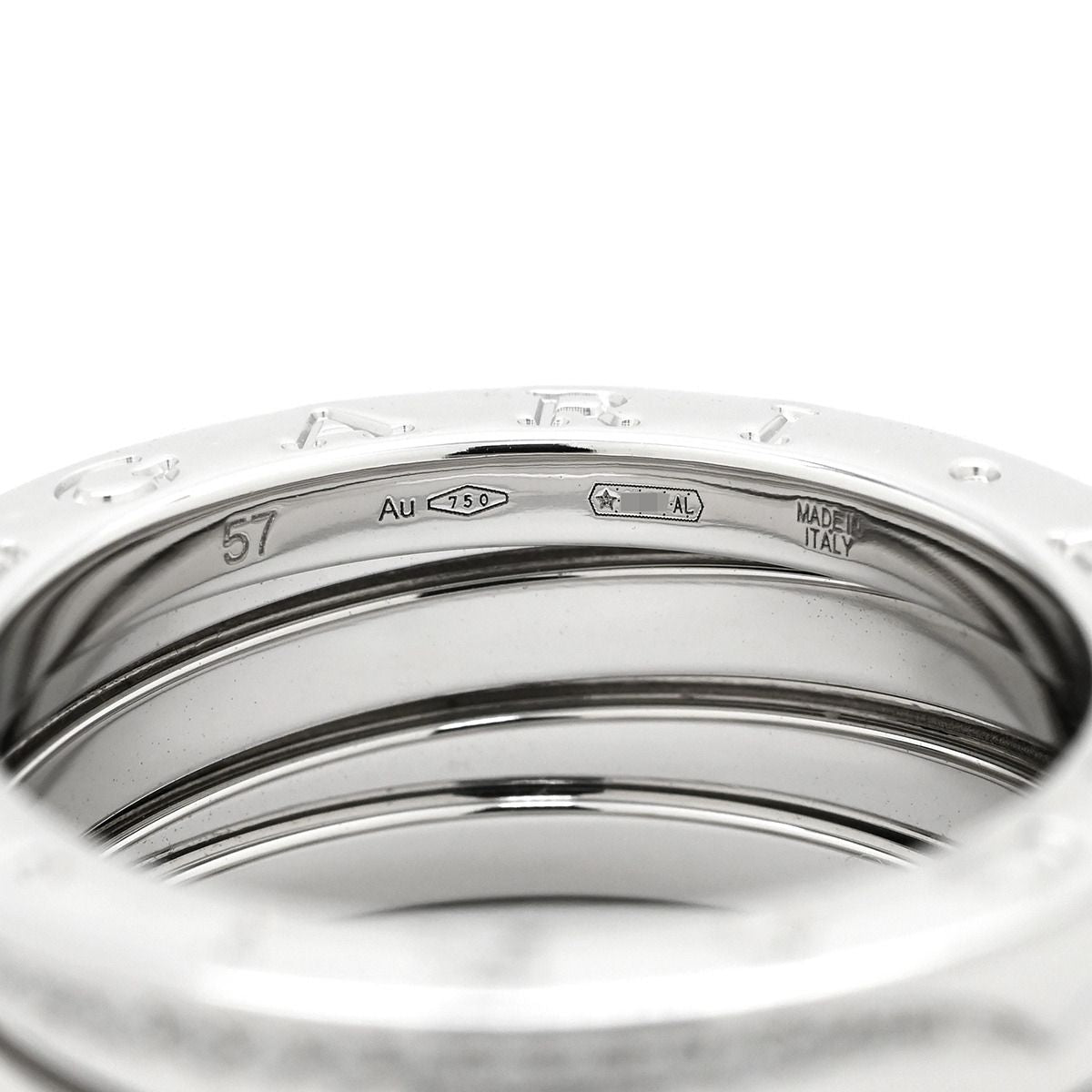 Bvlgari Ring B-Zero1 3 #57(Jp17) 18K Wg Au750 18 16 359709