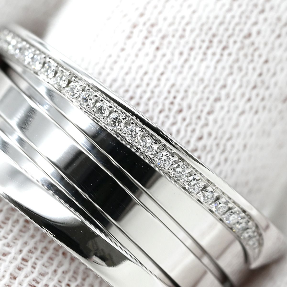 Bvlgari Ring B-Zero1 3 #57(Jp17) 18K Wg Au750 18 16 359709