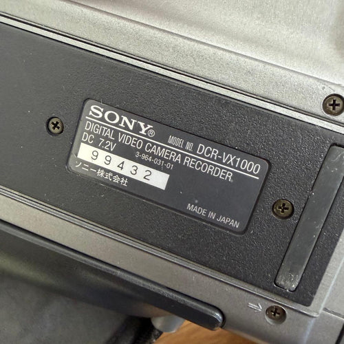Sony Video Cameras Dcr-Vx1000