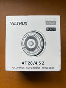 Prime Lenses Viltrox Af F4.5 Nikon Z