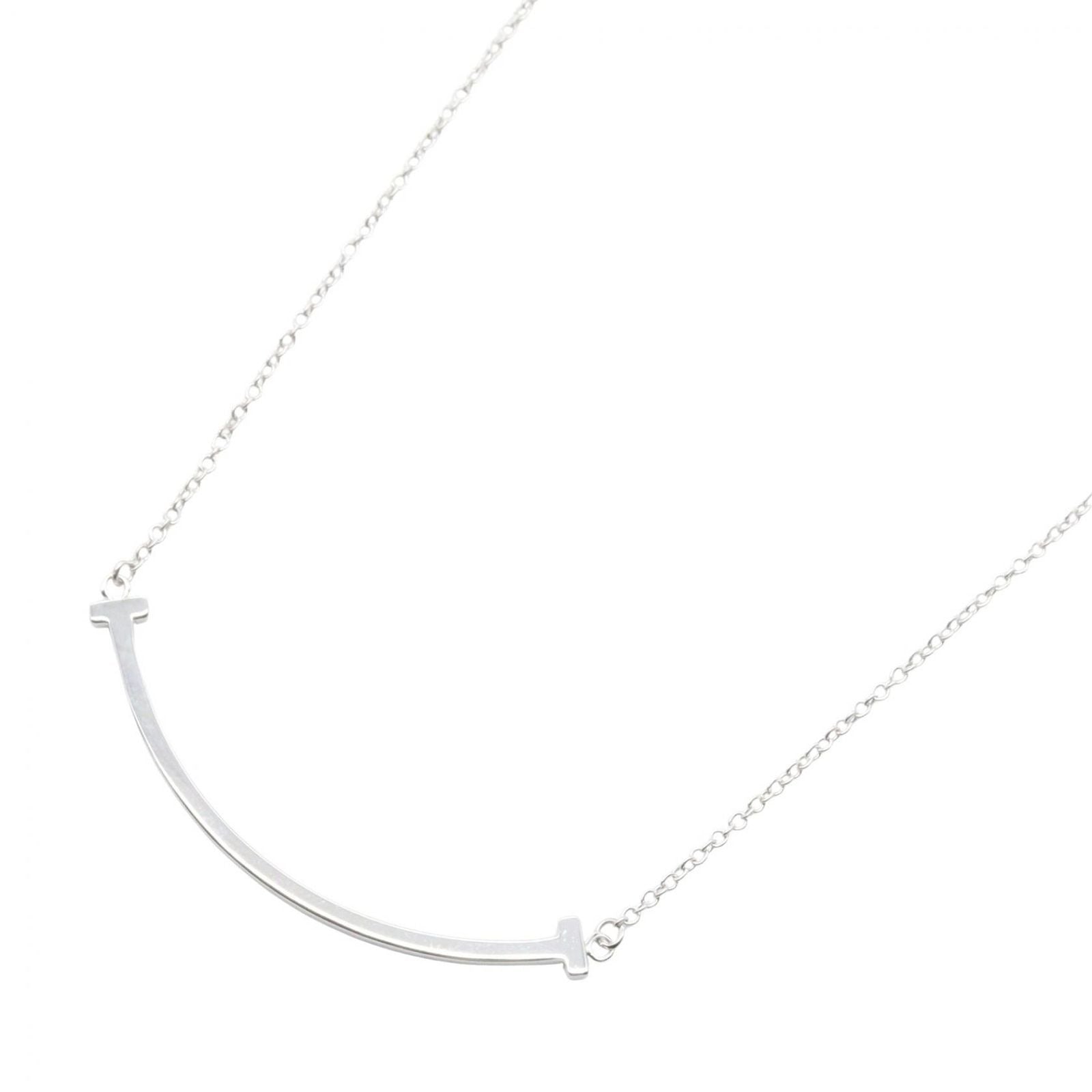 Tiffany Necklace Co T 40/45 K18Wg Used A