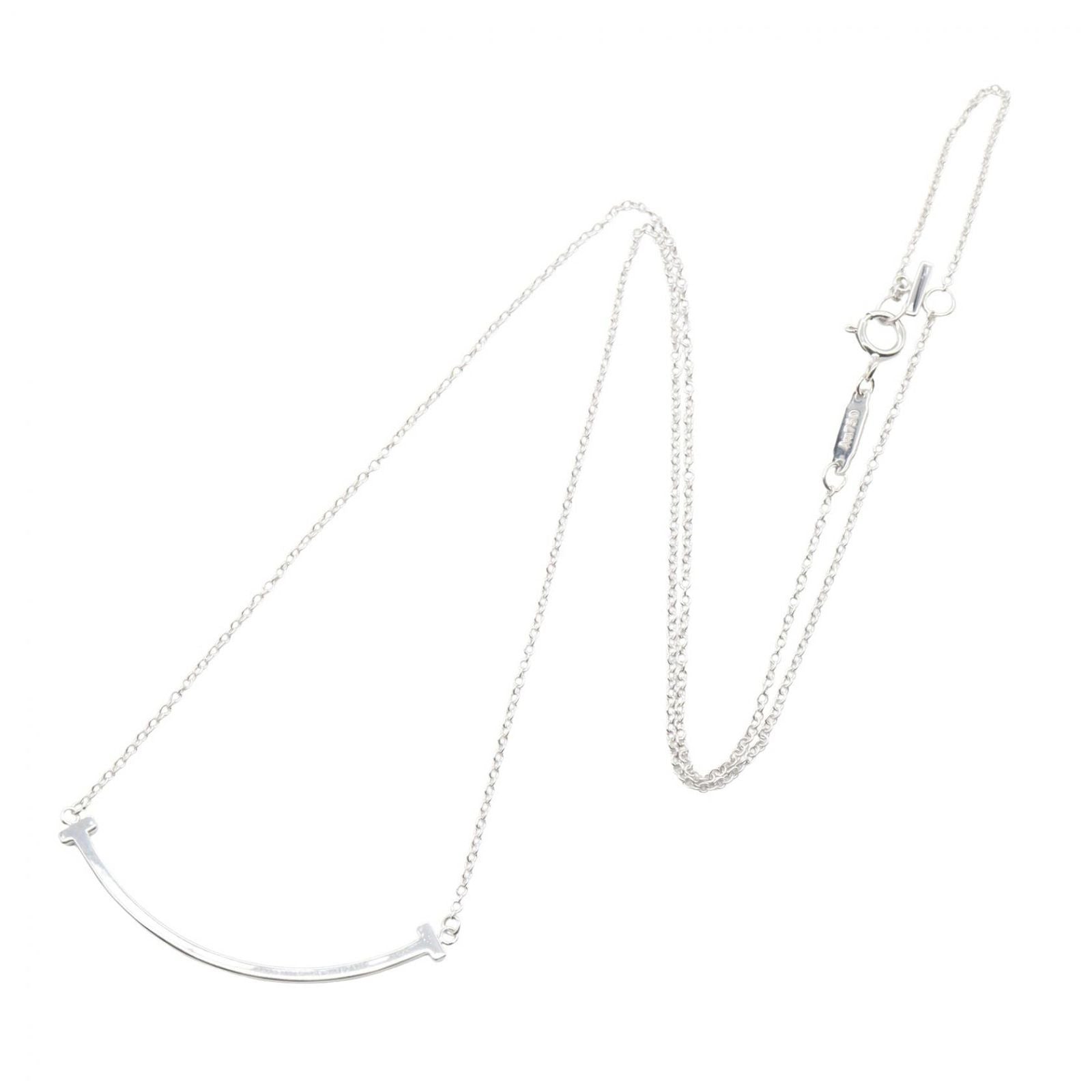 Tiffany Necklace Co T 40/45 K18Wg Used A