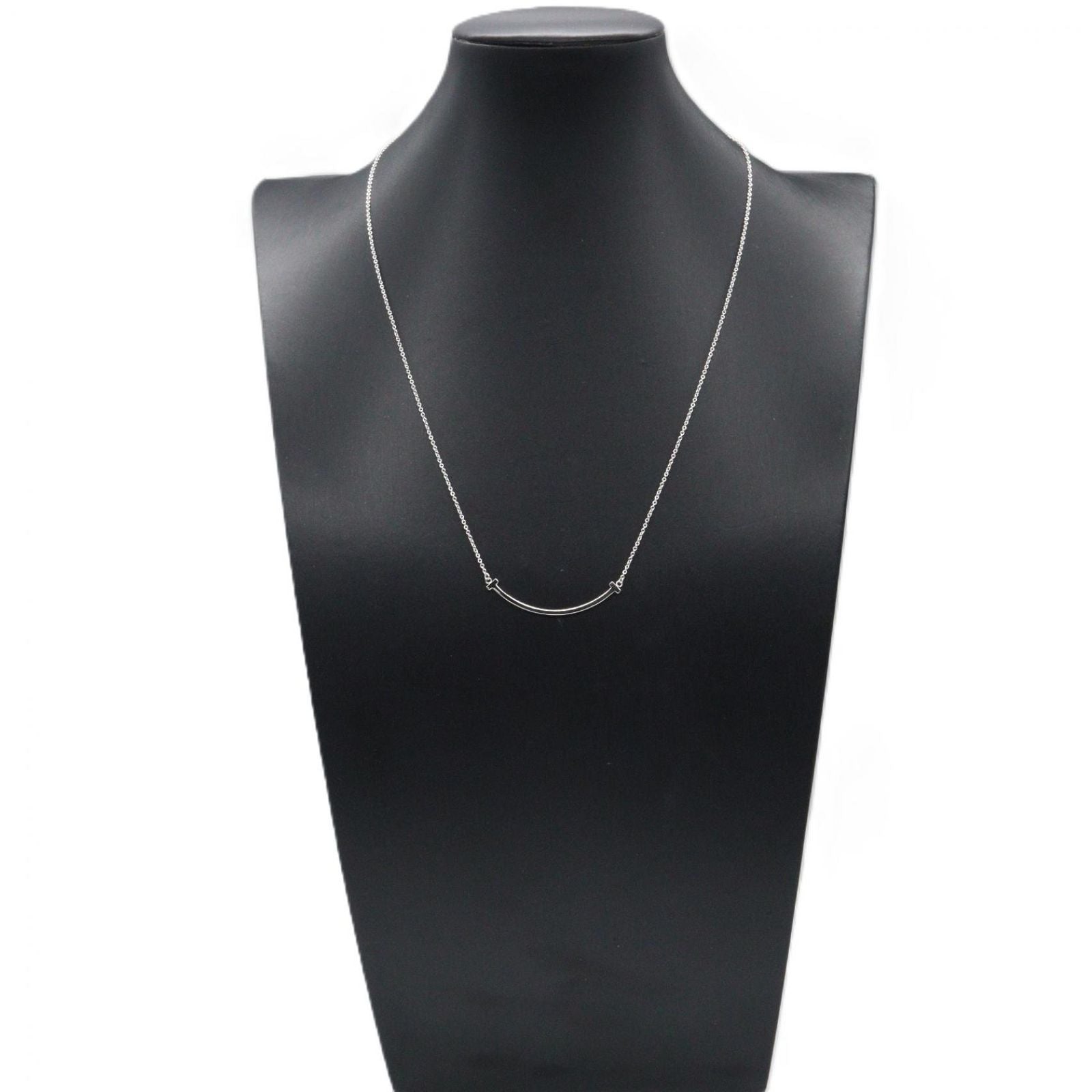 Tiffany Necklace Co T 40/45 K18Wg Used A