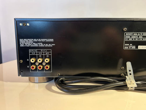 Sony Cd, Md Cassette Decks Tc-K222Esg