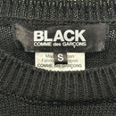 Black Comme Des Garcons Knit Sweater 23Ss Cutting Sleeve Acrylic 1K-N004 S