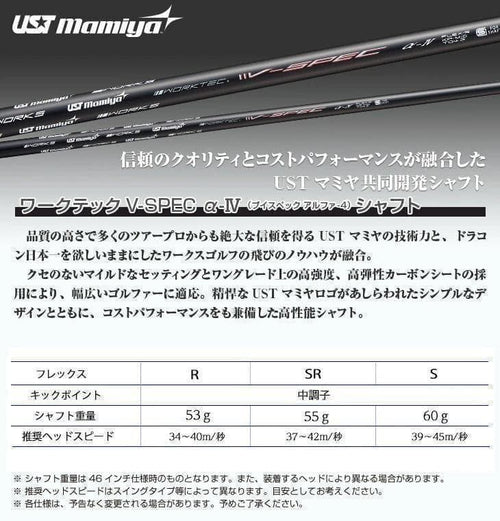 Works Golf Drivers Max1.7 Ust