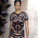 Issey Miyake Short-Sleeve Ss2004 Tattoo Print Top