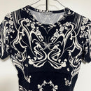 Issey Miyake Short-Sleeve Ss2004 Tattoo Print Top