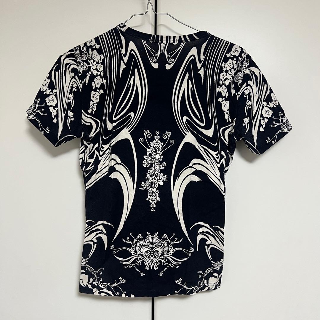 Issey Miyake Short-Sleeve Ss2004 Tattoo Print Top