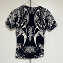 Issey Miyake Short-Sleeve Ss2004 Tattoo Print Top