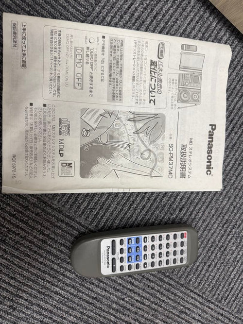 Panasonic Cd, Md Cassette Decks Sa-Pm37Md