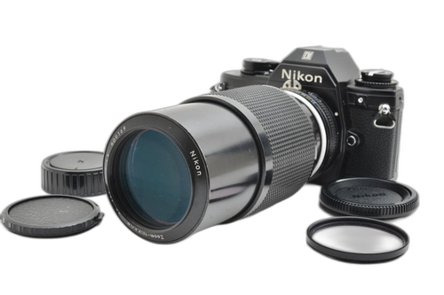 Nikon Slr Camera (Film) Em Nikkor 80-200Mm F4.5