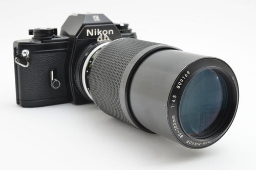 Nikon Slr Camera (Film) Em Nikkor 80-200Mm F4.5