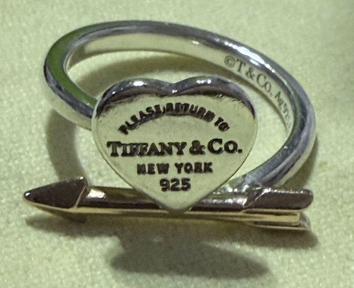 Tiffany Rings Sv925 K18Rg 10
